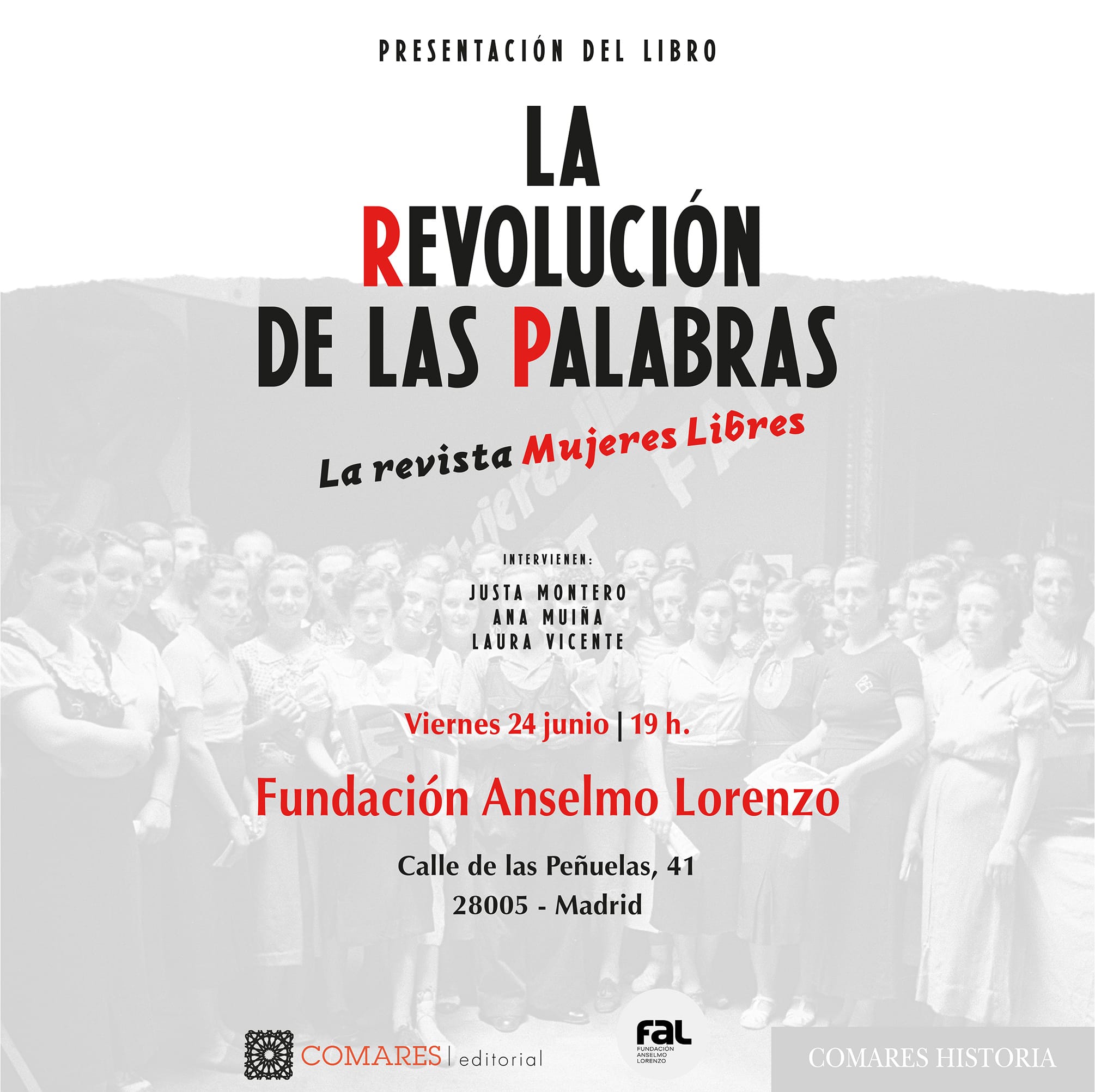 Viernes 24 de junio presentación del libro La revolución de las